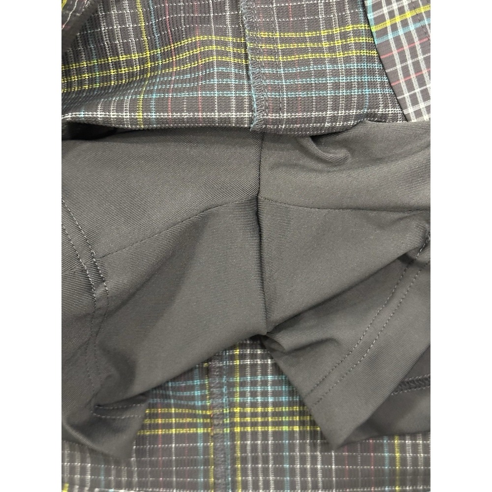 Slazenger Women's Golf Pickleball Skort Size 2 Plaid Yellow Blue Gray - Picture 5 of 8